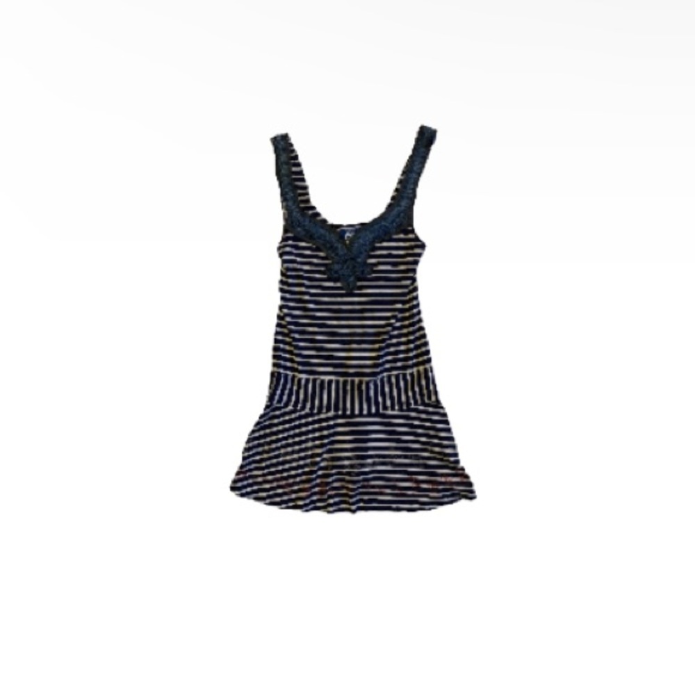 Free People Vintage Blue and White Tunic - Women’s Size XS